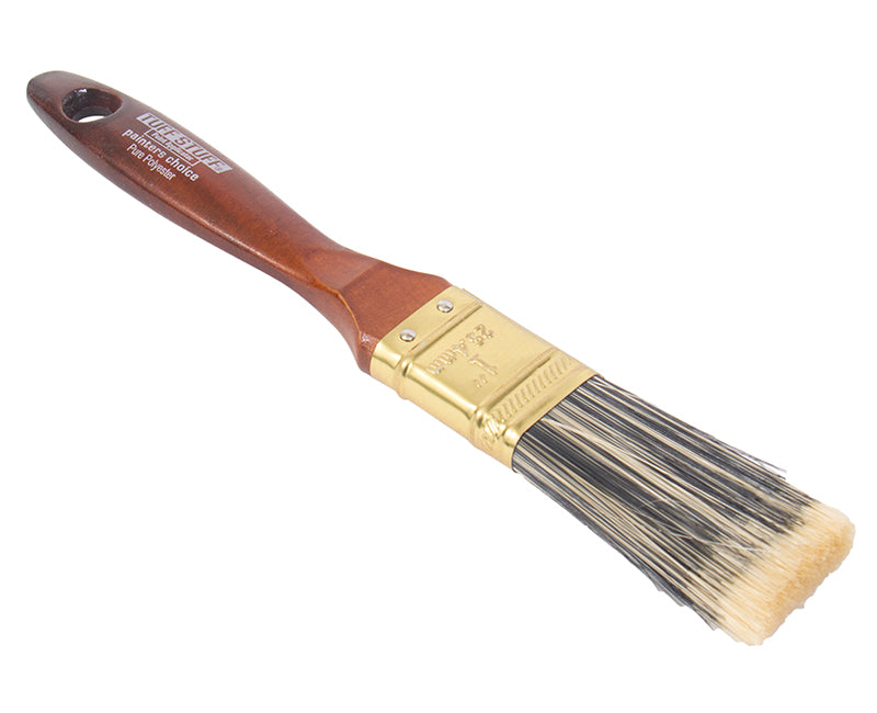 Paint Brush Black Bristle 1"