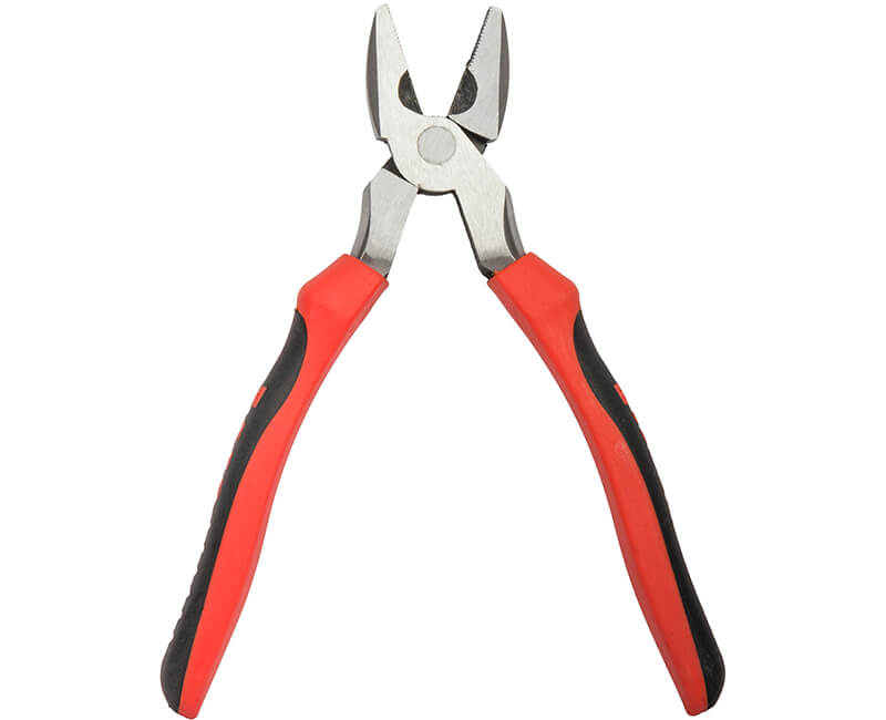 Linesman's Pliers | 9 Inch | Red/Black | Tuff Stuff
