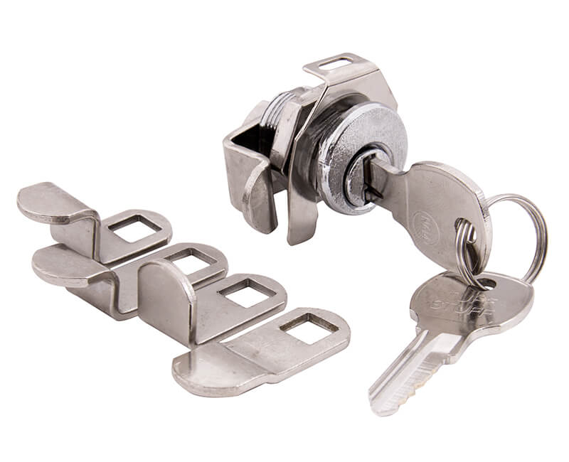 Mail Box Lock With 5 Cams | Gray-Brass Finish | Tuff Stuff