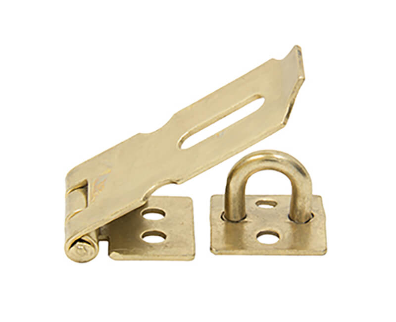 Safety Hasp Steel Heavy Duty Zinc Plated-Gold
