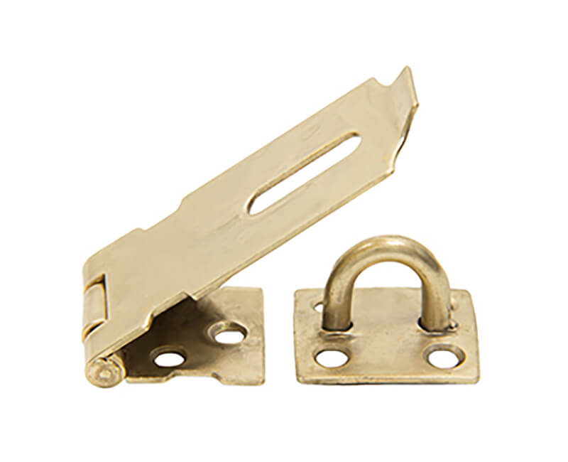 Safety Hasp Steel Heavy Duty Zinc Plated-Gold