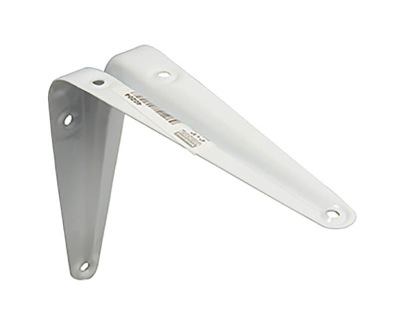 White Shelf Bracket (4" x 5") Tuff Stuff