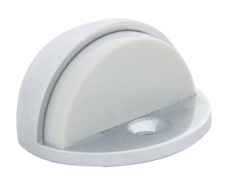 Low Dome Door Stop Silver