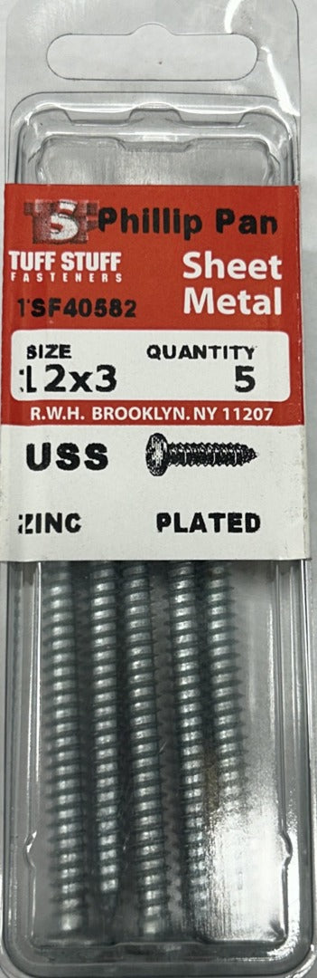 Sheet Metal Screws Pan Head 12 x 3