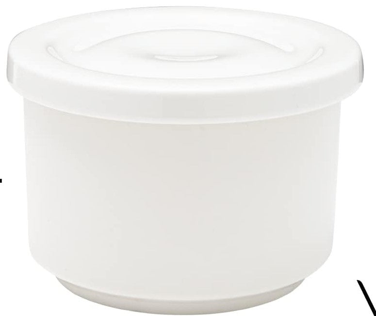 White Soup Bowl w/ Cover 10oz Vikko