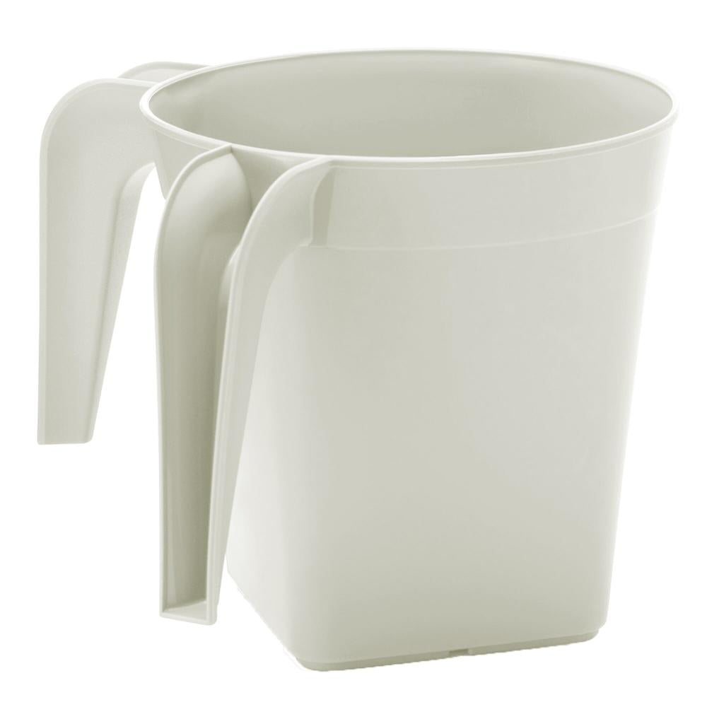 Plastic Square Wash Cup White (1332)