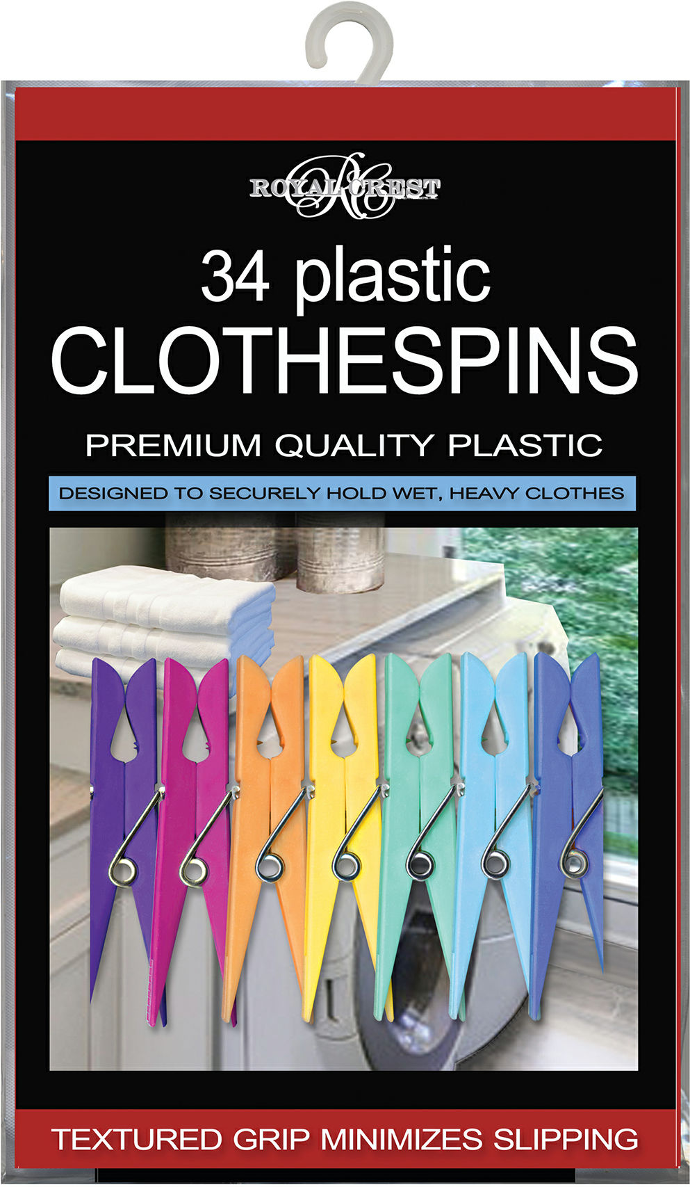 Plastic Clothespins Royal Crest