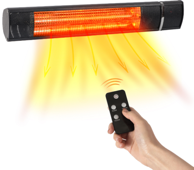Black+Decker Patio Electric Heater | Wall Mountable