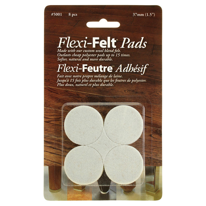 Flexi Felt Pads 1.5" White