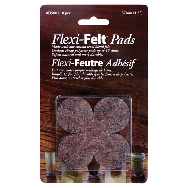 Flexi Felt Pads 1.5" Brown