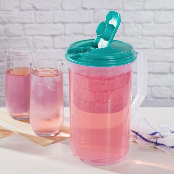 Beverage Pitcher Round | 1 Gallon | ‎Washed Blue | Sterilite