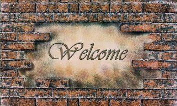 Welcome Mat Rubber (18" x 30") Achim