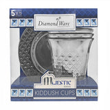 Disposable Kiddush Cup & Trays Set 5oz 5PK