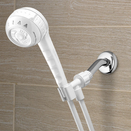 Waterpik PowerSpray+ Shower Head | White | 4 Spray Settings