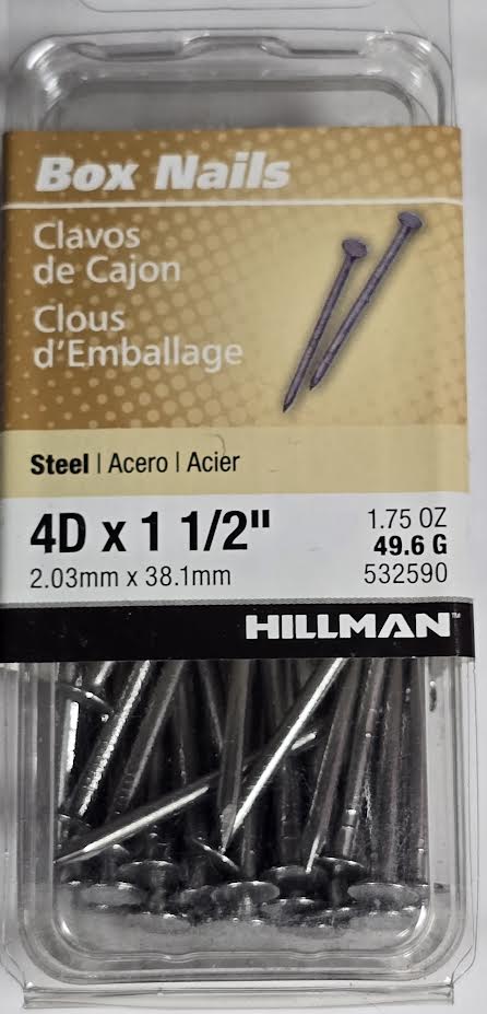 Box Nails 4D x 1-1/2 Hillman