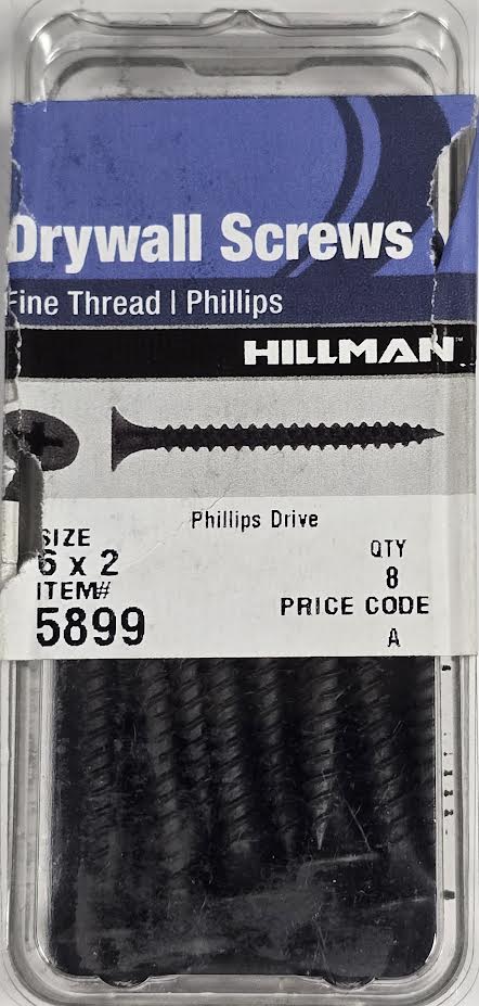 Drywall Screws 6 x 2 Hillman