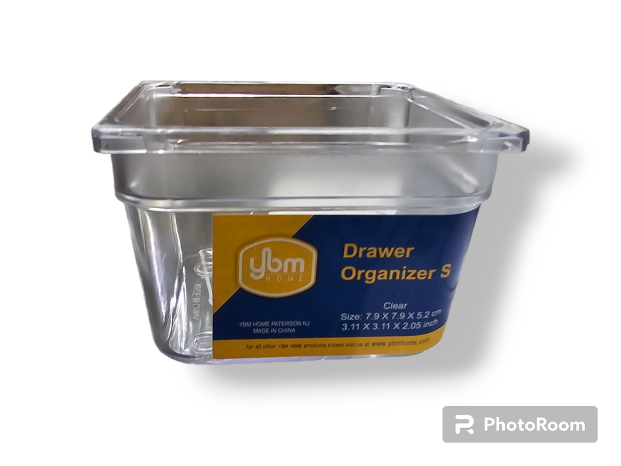 Drawer Organizer Clear Plastic | 7.9 × 7.9 × 5.2 cm | YBM Home