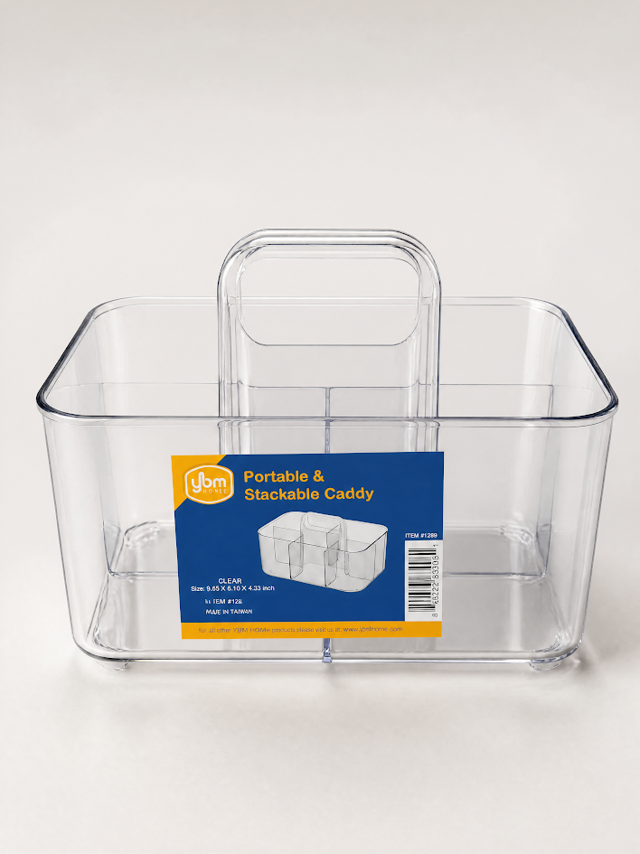 Clear 5 Sectional Caddy YBM