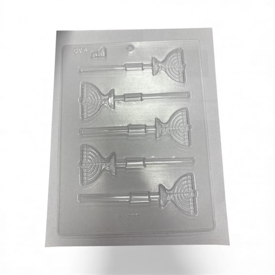 Menorah Lolly Pop Chocolate Mold