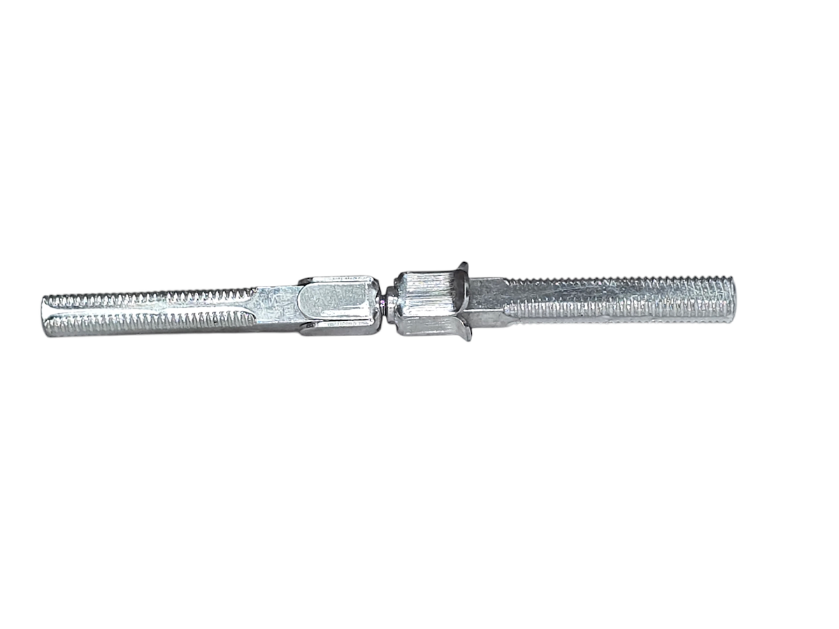 Norwalk Type Spindle Threaded Both Sides 3/8 Removable Center 4-3/4