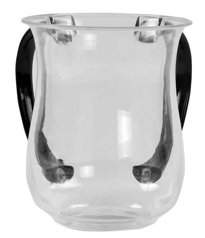 Clear Wash Cup w/Grey Handle Netila