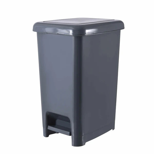 Slim Step Trash Can Grey Superio