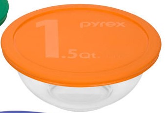 Glass Storage 1.5QT Orange Pyrex