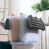 Clear Hinged Lid Storage Box 26QT Superio