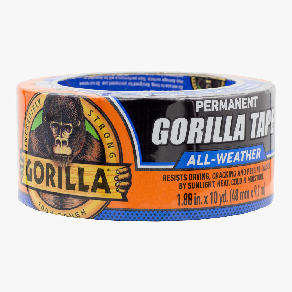 Black Utility Tape 2" x 10YD All Weather Gorilla