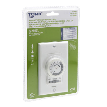Tork Easy-Set In-Wall Timer | 12-Hour Mechanical Switch