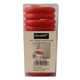 Shower Curtain Rings in Red Color | Set of 12 | R&L Plastics