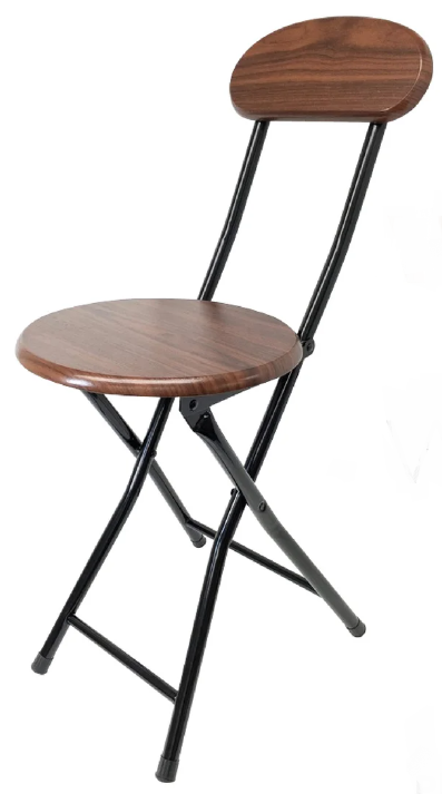 Folding Stool w/ Back Red Cherry Wees's Beyond