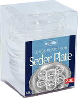 Glass Plates For Seder Plate Small 6PK