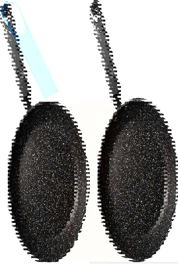 Non Stick Frying Pan Soft Grip Handle Blue 8" Millvado