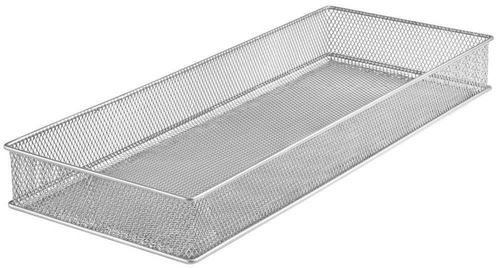 Silver Mesh Drawer Organizer (12" x 6" x 2")  YBM