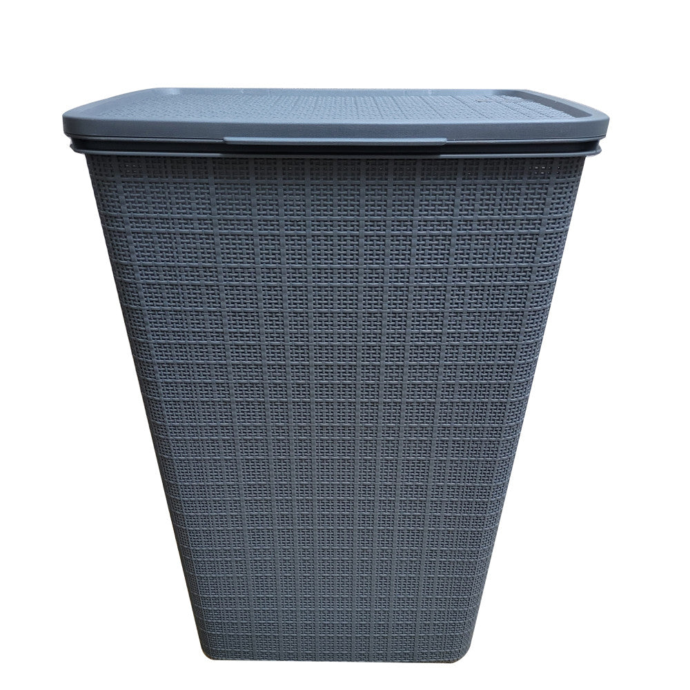 Plastic Hamper Dark Grey YBM