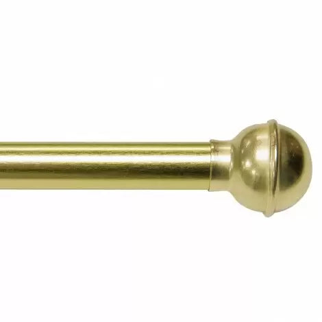 Curtain Cafe Rod 5/8" Gold 48'' - 84"