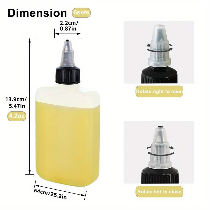 Mini Flat Oil Squeeze Bottle 4.06oz yuebaihui