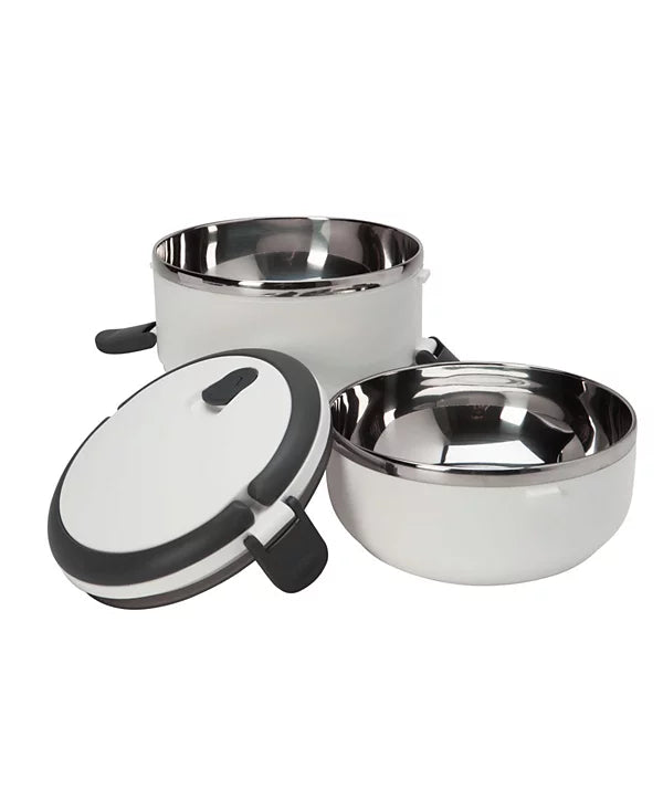 Insulated Lunch Box Stainless Steel | 2 Tier | Kitchen Details