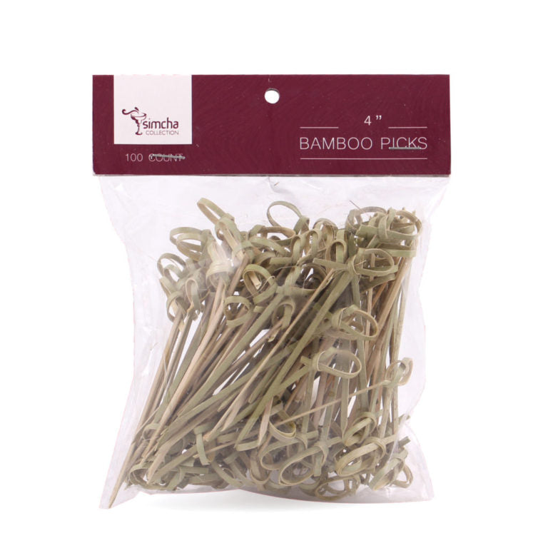 Bamboo Picks 4" Simcha 100 Count