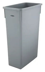 Slim Trash Bin 23 Gallon Grey Winco