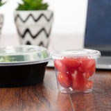 Portion Cup w/Lids 4oz Plastic House