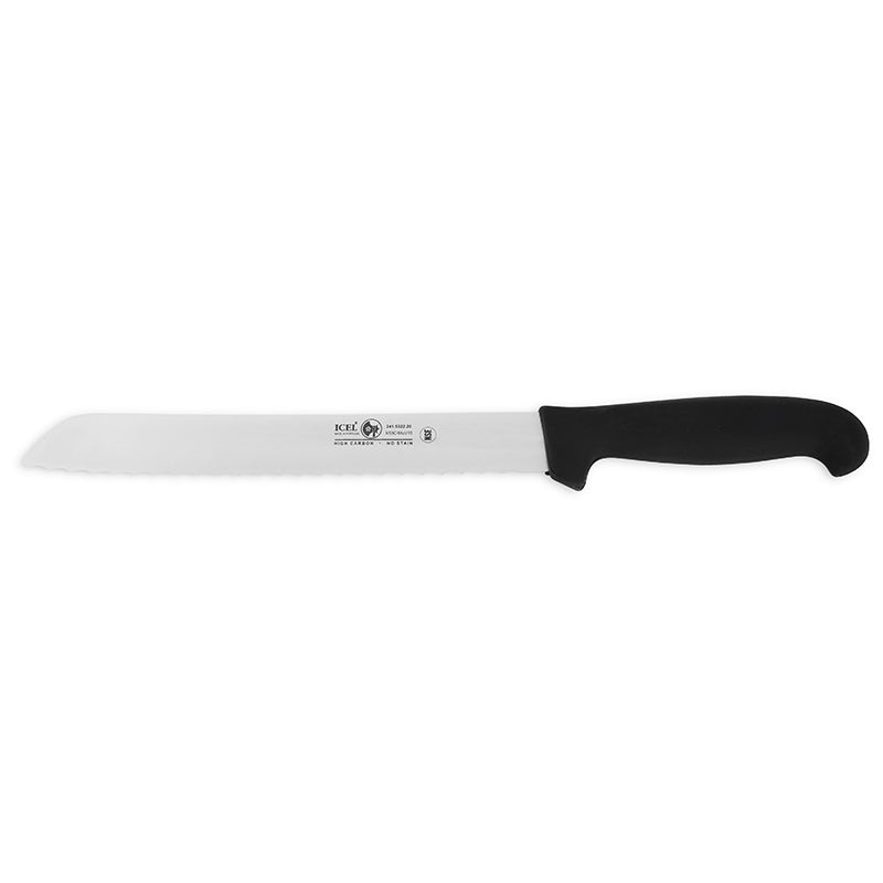 Black Bread Knife Straight Icel