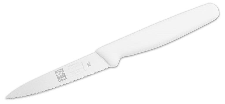 Paring Knife Serrated 3.5" White Icel