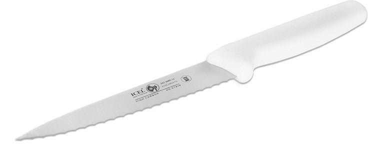 Utility Knife White Serrated 6" Icel