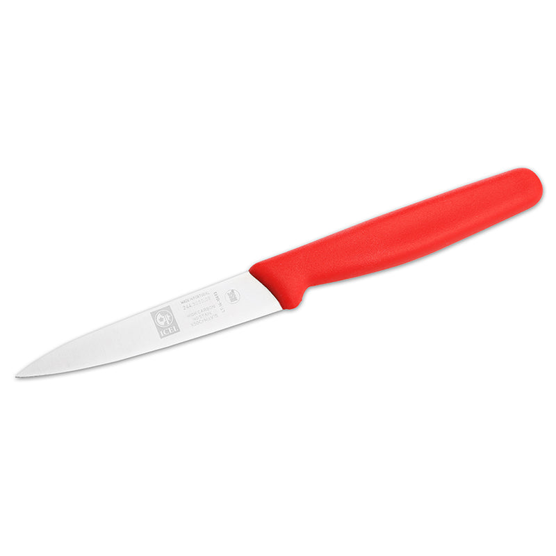 Pairing Knife Straight Red 3.5" Icel