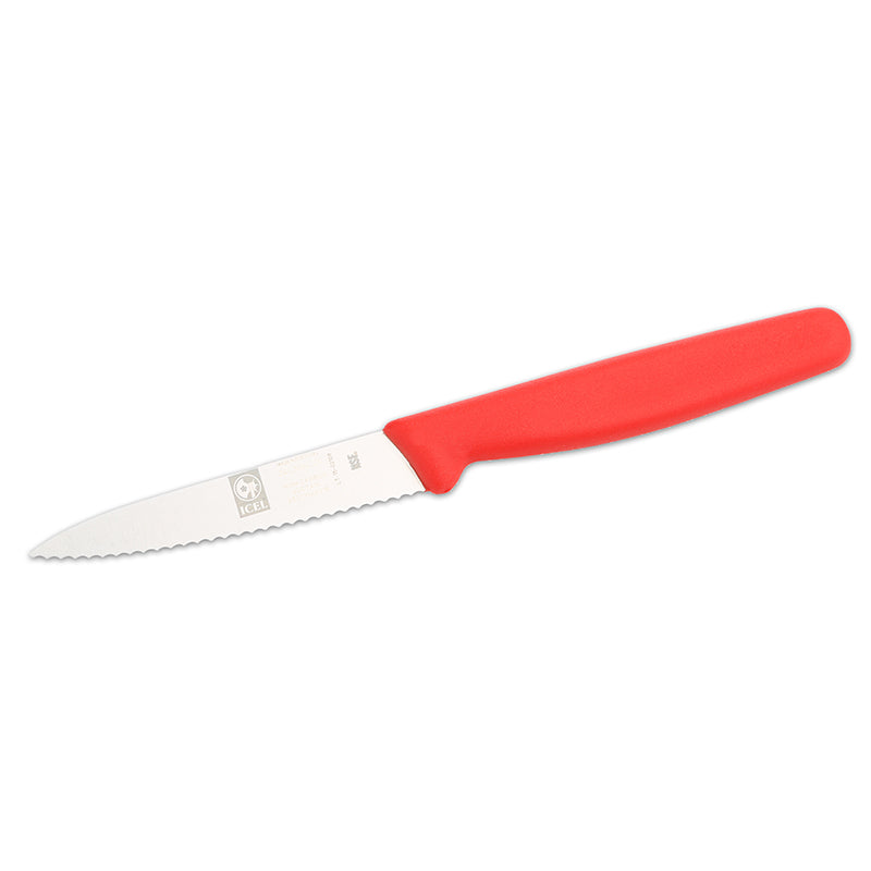 Pairing Knife Serrated 3.25 Red ICEL