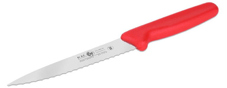 Utility Knife Red Serrated 6" Icel