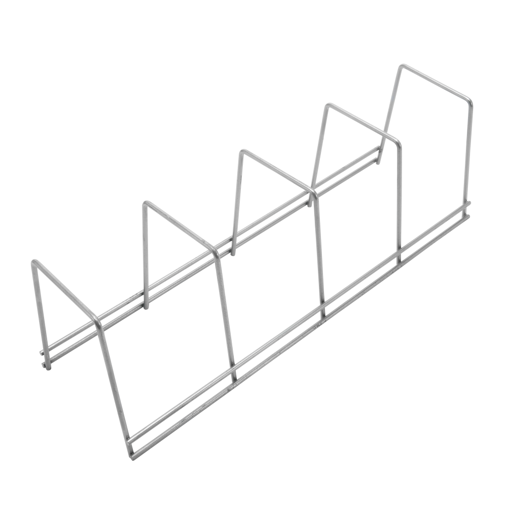 Plate Rack 4-Section | Dish Organizer | Grey | YBM Home