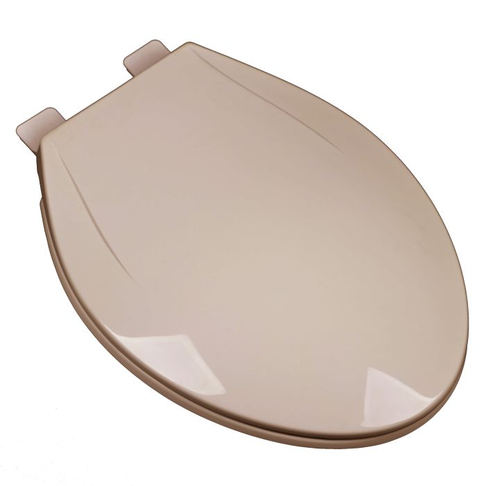 Bath To The Basics | Elongated Plastic Toilet Seat | Beige | 19 Inch